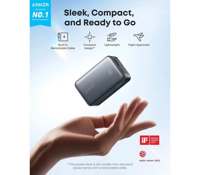 Зображення 3 УМБ Anker Nano 10000mAh 45W Black (A1638H11)