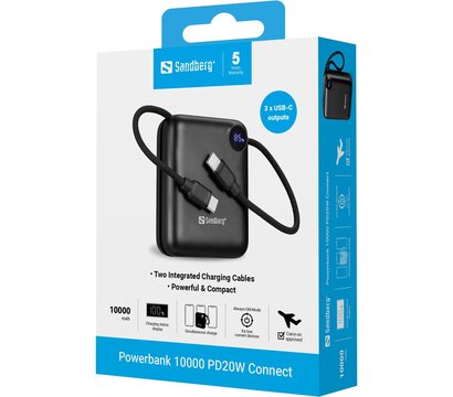 Зображення 5 УМБ Sandberg 10000mAh 20W Black (421-26)