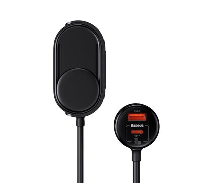 Зображення 8 Зарядний пристрій Baseus High Efficiency Pro 1-for-2 (C00455300121-00)
