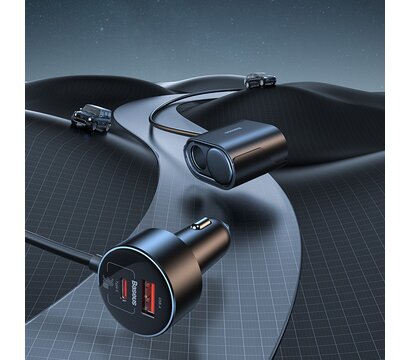 Зображення 10 Зарядний пристрій Baseus High Efficiency Pro 1-for-2 (C00455300121-00)