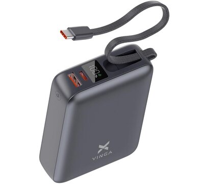 Изображение 2 Батарея мобильная Vinga 20000mAh 45W Display Cable (VPBB2045C)