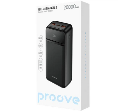 Зображення 2 УМБ Proove Illuminator 2 20000mAh Black (PBIP20212201)