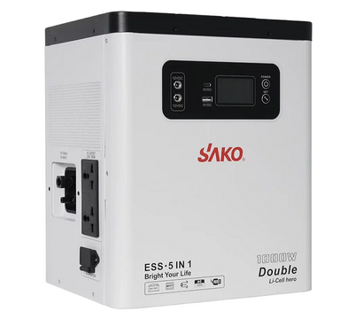 Зображення 3 Портативна електростанція Sako Alpha-ESS-1000W/2KWh, Номінальна потужність: 1000 Вт