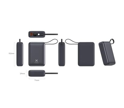 Изображение 3 Батарея мобильная Vinga 20000mAh 45W Display Cable (VPBB2045C)