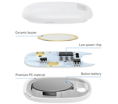 Зображення 4 Пошуковий брілок Baseus T2 Pro Smart Device White (FMTP000002)