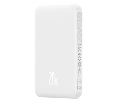Зображення 4 Універсальна мобільна батарея Baseus Magnetic Mini 5000mAh 20W White (P10022107223-00)