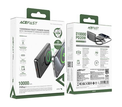 Зображення 7 Універсальна мобільна батарея Acefast M12 10000mAh 20W Black (6974316283393)