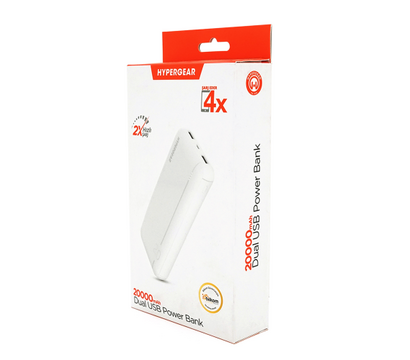 Зображення 3 Батарея мобільна Hypergear 20000mAh Fast Charge White