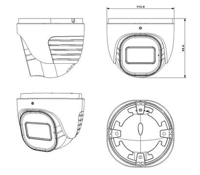 Изображение 2 4 MP видеокамера Provision-ISR DH-340ADN-MVF-V4 (2.8-12 мм)