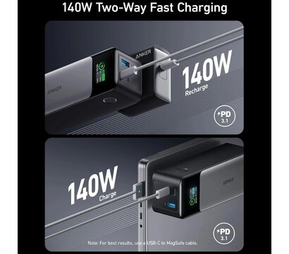 Зображення 2 Батарея універсальна Anker PowerCore 737 GaNPrime 24000 mAh 140W Black (A1289011)