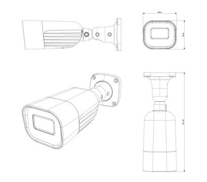 Зображення 2 2 MP відеокамера Provision-ISR I6-220LPRN-MVF2 (8-32 мм), Фокусна відстань (мм): 8.0 - 32 мм