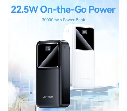 Зображення 3 Повербанк Vention 30000mAh PD QC 3.0 Black (FHMB0)