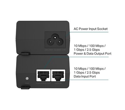 Зображення 4 PoE інжектор TP-Link POE260S до 100 метрів