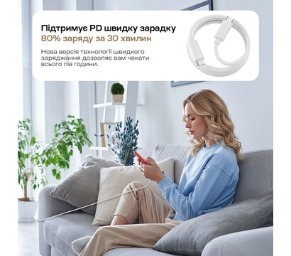 Изображение 8 Зарядное устройство Choetech USB-C PD 45W Wall Charger White (PD3042)