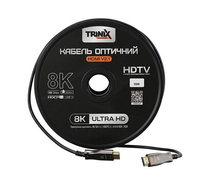 Зображення 2 Кабель мультимедійний Trinix HDMI V2.1 35м (AOC-HDMI8k-35m)