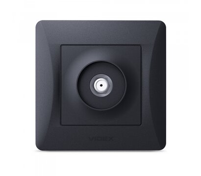 Зображення 2 Розетка Videx Binera SAT Black Graphite (VF-BNSK1SATE-BG) без кришки