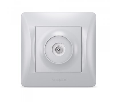 Зображення 2 Розетка Videx Binera TV Silver Silk (VF-BNSK1TVME-SS) без кришки