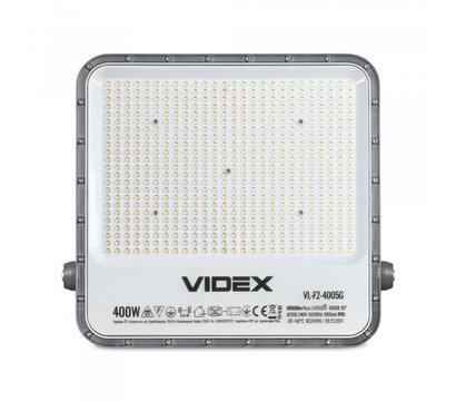 Изображение 3 LED прожектор Videx Premium F2 400W 5000K 220V (VL-F2-4005G) 60000 Lm
