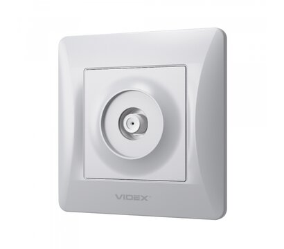 Зображення 3 Розетка Videx Binera SAT Silver Silk (VF-BNSK1SATE-SS) без заземлення