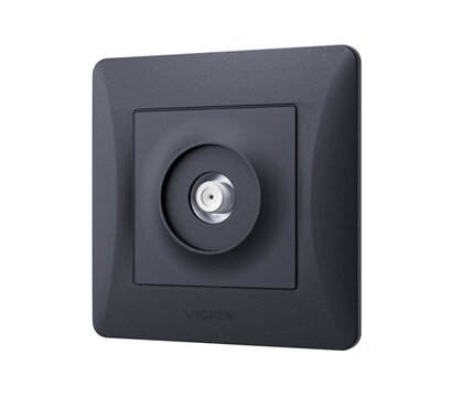 Зображення 3 Розетка Videx Binera SAT Black Graphite (VF-BNSK1SATE-BG) без кришки