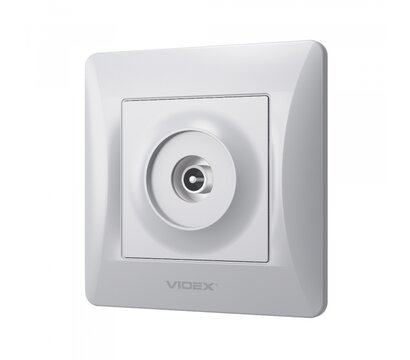 Зображення 3 Розетка Videx Binera TV Silver Silk (VF-BNSK1TVME-SS) без кришки