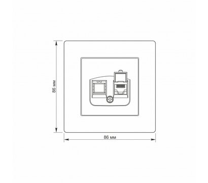 Изображение 4 Розетка Titanium Standart PC White  Одинарна