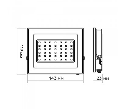 Зображення 5 LED прожектор Titanium 30W 6500K (TLF306) на 30 W