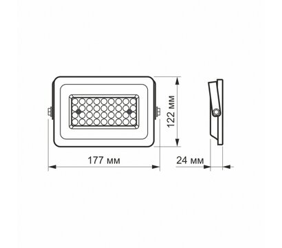 Зображення 5 Світлодіодний прожектор Videx F2e 30W 5000K (VL-F2e-305W)