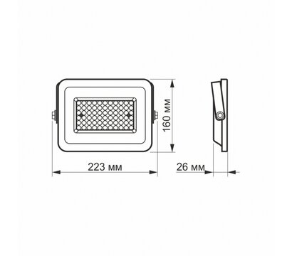 Зображення 5 LED прожектор Videx F2e 50W 5000K (VL-F2e-505W) 5000 Lm