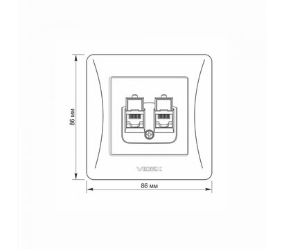 Зображення 5 Розетка Videx Binera CAT6+CAT6 Cream (VF-BNSK2PC6-CR) прихованого типу