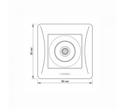 Зображення 5 Розетка Videx Binera SAT White (VF-BNSK1SATE-W) Одинарна
