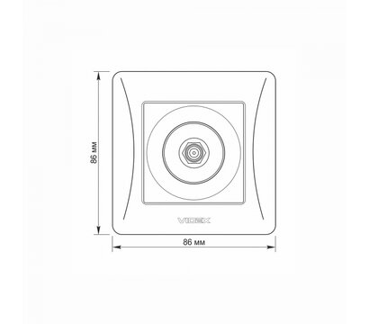 Зображення 5 Розетка Videx Binera SAT Black Graphite (VF-BNSK1SATE-BG) без кришки