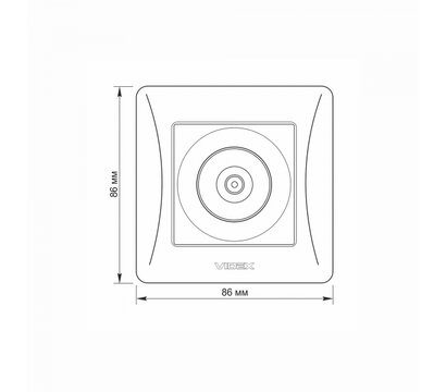 Зображення 5 Розетка Videx Binera TV Cream (VF-BNSK1TVME-CR) без заземлення