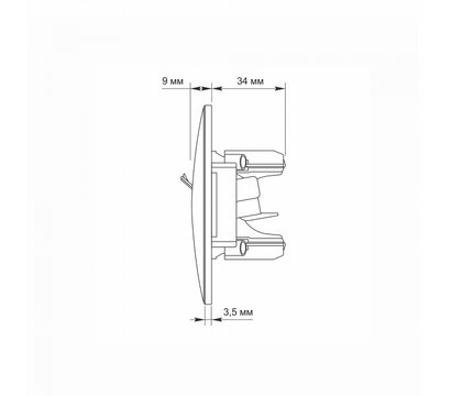 Зображення 6 Розетка Videx Binera CAT3+CAT3 White (VF-BNSK2TF3-W) без заземлення