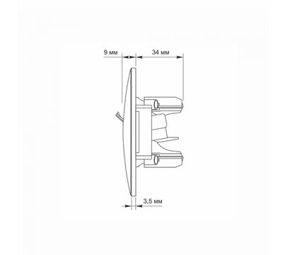 Зображення 6 Розетка Videx Binera CAT6 Silver Silk (VF-BNSK1PC6-SS) без кришки