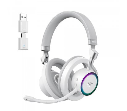 Изображение 6 Bluetooth гарнитура Havit Fuxi-H8 White + Gray