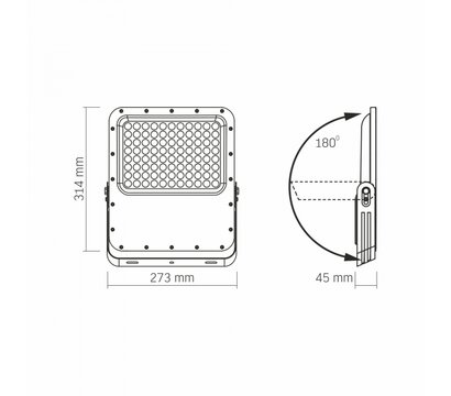 Изображение 8 LED прожектор Videx 3740Lm 5000K (VL-FSO5-3005) на 96 Wh