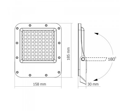 Зображення 8 LED прожектор Videx Premium F2 50W 5000K (VL-F2-505G) 6500 Lm