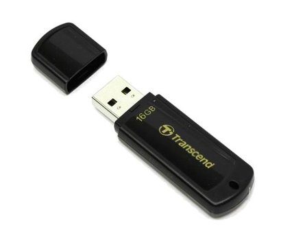 Зображення 2 Накопичувач USB Transcend JetFlash 350 Black 16GB USB2.0 — TS16GJF350