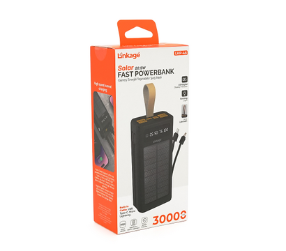Зображення 2 Повербанк Linkage LKP-46 30000mAh 22.5W Solar Black