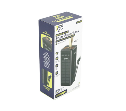 Зображення 2 Універсальна мобільна батарея 7GO GPW-09 30000mAh 22.5W Solar Black