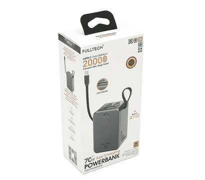 Изображение 2 Батарея универсальная Fulltech FP33 20000mAh 70W Black