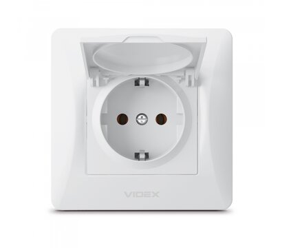 Зображення 2 Розетка Videx Binera White (VF-BNSK1GС-W) прихованого типу