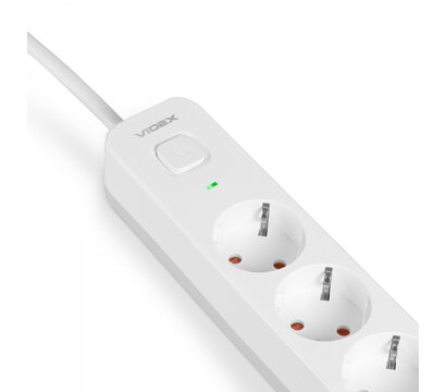 Зображення 3 Подовжувач Videx Oncord з/з 4р 3м Switch White (VF-PD43G-W)