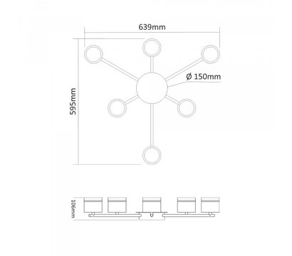 Зображення 3 Світлодіодний LED світильник Videx 6xGX53 White (VL-SPF21B-WP)