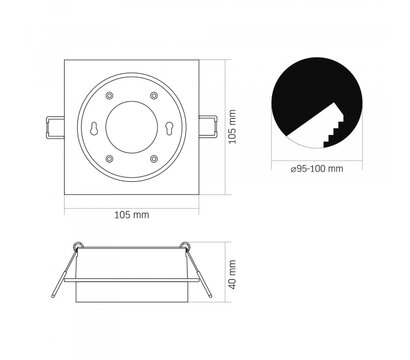 Изображение 3 Светодиодный LED светильник Videx GX53 Black (VL-SPF33S-B)
