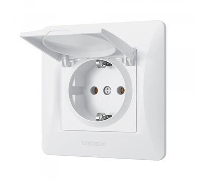Зображення 3 Розетка Videx Binera White (VF-BNSK1GС-W) прихованого типу