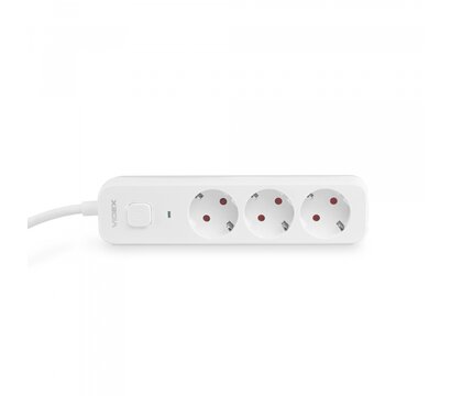 Изображение 4 Удлинитель Videx Oncord с/з 3р 3м Switch White (VF-PD33G-W) 3 місця розеток
