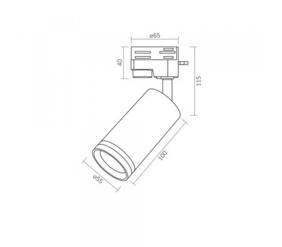 Зображення 4 LED світильник Videx GU10 SPF05C White (VL-SPF05C-W) на 30W Max
