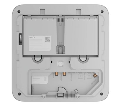 Изображение 4 GSM сигнализация Ajax Superior Hub G3 Jeweller White, Цвет корпуса: белый